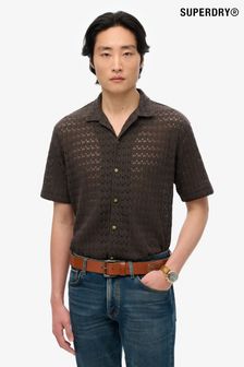 Superdry Knitted Texture Relaxed Short Sleeve Shirt
