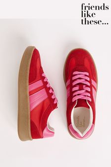 Friends Like These Lace-Up Retro Gumsole Sports Trainers