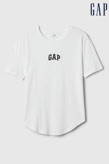 Gap White Organic Cotton Arch Logo Short Sleeve T-Shirt (H08551) | €26