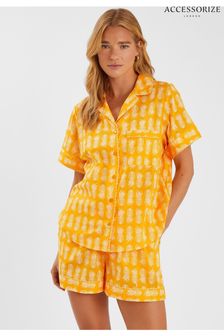 Accessorize Pineapple Print Short Pyjamas Set