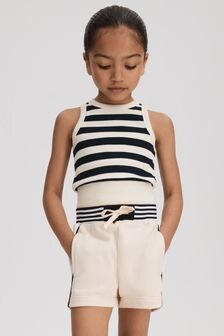 Reiss Navy Kioni 4-9 yrs Striped Crew Neck Vest (H71890) | $27