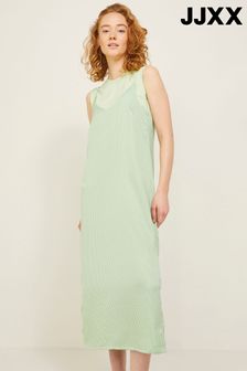 JJXX PASTEL GREEN GEO Satin Maxi Summer Dress (K00038) | €23