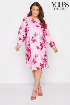 Yours Pink London Floral Shift Dress (K00445) | R843