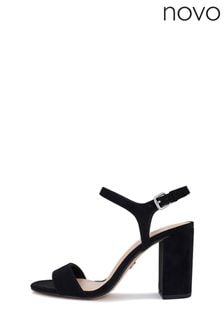 Novo Black Regular Fit Prossecco Glitter Heeled Sandal (K00526) | €26