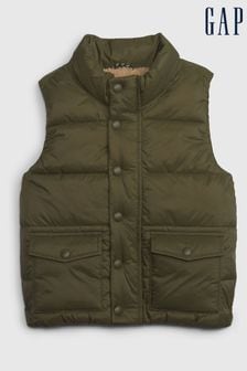 Gap Green Nylon Quilted Vest (K00647) | €22