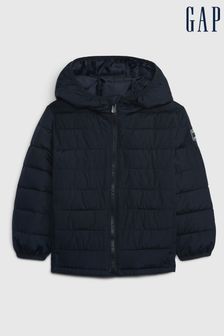 Gap Blue Water Resistant Recycled Lightweight Puffer Jacket (12mths-5yrs) (K00649) | €17
