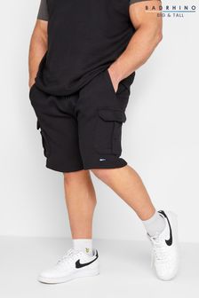 BadRhino Big & Tall Black Cargo Jogger Shorts (K00874) | €10