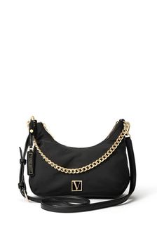 Victoria's Secret Black Nylon Slouch Crossbody Bag (K01238) | €27