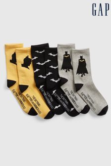 Gap Multi DC Batman Crew Socks 3-Pack (K01342) | kr150