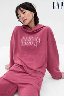 Gap Pink Vintage Soft Arch Logo Long Sleeve Hoodie (K01918) | 61 €