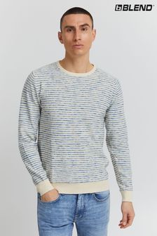 Blend Cream Nautical Stripe Knitwear In Soft Touch Cotton (K02363) | 38 €