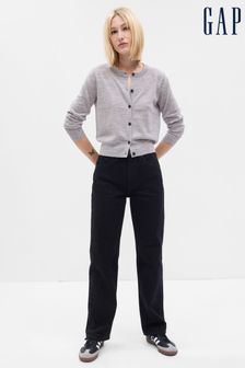 Gap Grey Merino Wool Short Cardigan (K02429) | €66