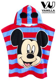 Vanilla Underground Blue and Red Mickey Kids Character Towel Poncho (K02433) | €10