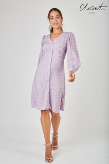 Closet Purple London A-Line Midi Dress (K02766) | €45