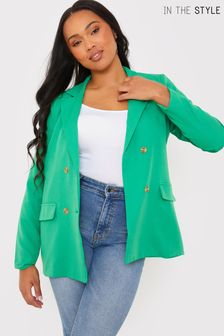 In The Style Green Dani Dyer Relaxed Blazer (K04602) | ₪ 210