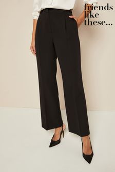 Friends Like These Black High Waisted Wide Leg Trousers (K04994) | 23 €