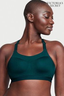 Victoria's Secret Black Ivy Green Smooth Lightly Lined Wired High Impact Sports Bra (K06171) | €53