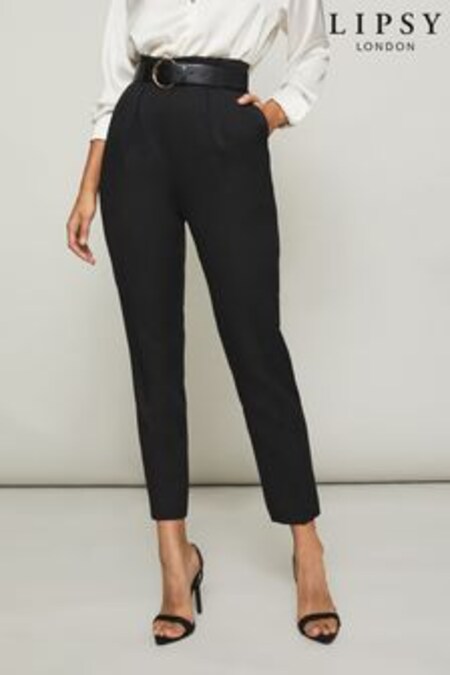 Lipsy Black Belted Tapered Trouser (K06316) | 45 €