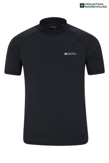 שחור - חולצת שחייה לגברים עם הגנה מקרני UV של Mountain Warehouse (K06559) | ‏67 ₪