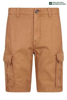 Mountain Warehouse Brown Outback Mens Washed Cargo Shorts (K06580) | €42