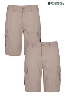 Mountain Warehouse Brown Lakeside Mens Short-2 Pack (K06613) | €53