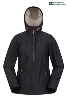 Mountain Warehouse Black Iona Womens Softshell Jacket (K06680) | kr831