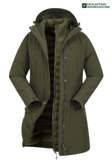 Mountain Warehouse Green Alaskan Womens 3 in 1 Long Jacket (K06684) | 116 €