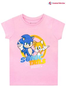 Rosa - T-Shirt mit Sonic-Motiv (K07203) | 13 €
