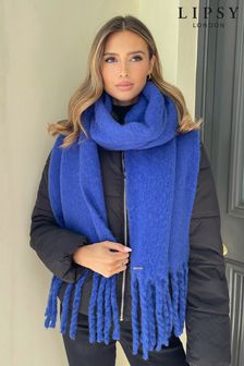Синий кобальт - Ультрамягкий шарф с начесом Lipsy (K07555) | €18