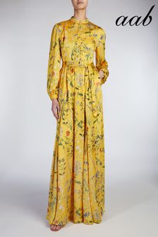 Aab Yellow Ochre Maxi Dress (K08414) | ₪ 321