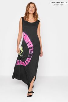 Long Tall Sally Black Tie Dye Dress (K08806) | 52 €
