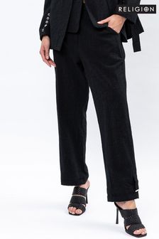 Religion Black Tailored Dash Trouser (K09194) | €92