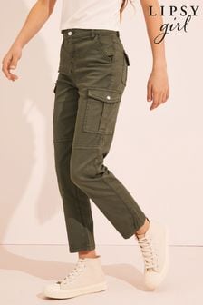 Lipsy Khaki Cargo Trousers (From 2-16yrs) (K09383) | 9,370 Ft - 13,530 Ft