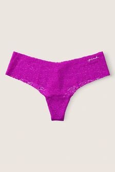 Кутюр фуксии - Незаметные для показа трусы-вьетнамки с кружевной отделкой Victoria's Secret Pink (K09998) | €12