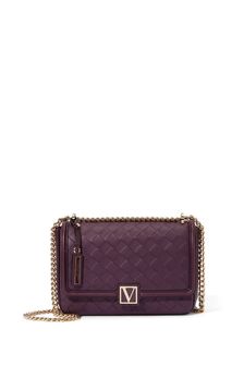 Victoria's Secret Black Violet Woven The Victoria Medium Shoulder Bag (K10046) | €39