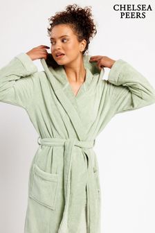 Vert - Robe de chambre Chelsea Peers en coton (K10268) | €73