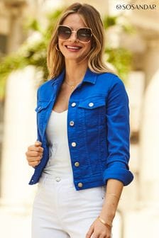 Синий - Джинсовая куртка Sosandar (K10300) | €70
