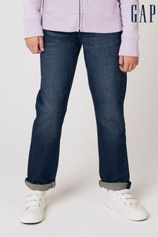 Gap Dark Wash Blue Stretch Girlfriend Washwell Jeans (4-16yrs) (K12707) | €43