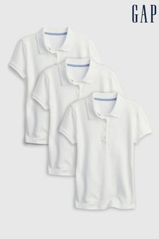 Gap White Organic Cotton Uniform Polo Shirt 3-Pack (K12709) | €22
