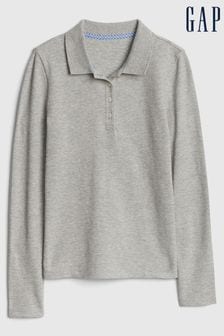Gap Grey Uniform Stretch Polo Shirt (K12712) | €11.50