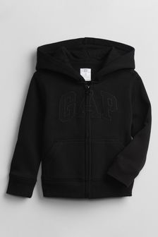 Gap Black Logo Zip Up Hoodie (3mths-5yrs) (K12836) | €28