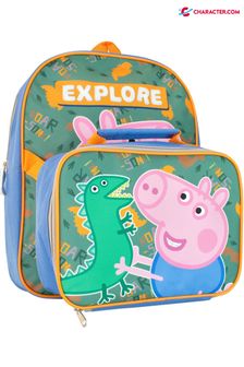 Character Blue George Pig Backpack and Lunch Bag Set (K13097) | ₪ 89