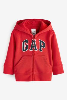 Gap Red Logo Zip Up Hoodie (6mths-5yrs) (K13356) | €22.50