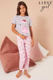 Lipsy Pink Christmas Short Sleeve Pyjama Set (K13509) | 21 € - 29 €