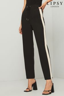 Lipsy Black Side Stripe Woven Joggers (K14183) | INR 3,170