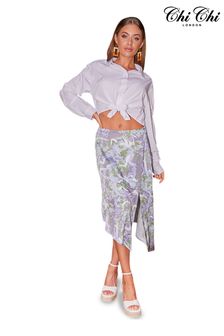 Chi Chi London Grey Marble Midi Skirt (K14251) | €46