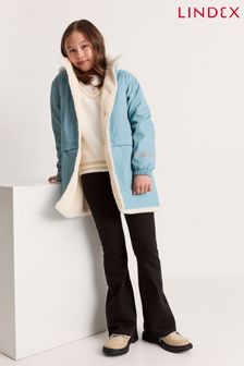 Lindex Blue Raincoat with Fur Lining (K14396) | €51
