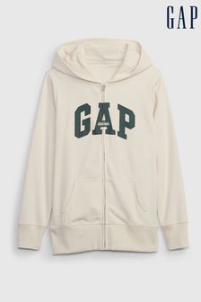 Gap Nude Vintage Soft Arch Logo Full-Zip Hoodie (K15136) | €20.50