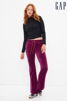 Gap Purple Mid Rise Velour Flare Joggers (K15157) | €19.50