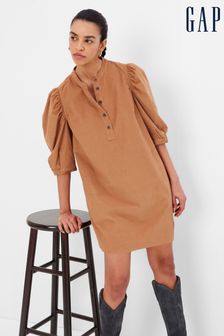Gap Brown Corduroy Puff Mini Dress (K15194) | 33 €